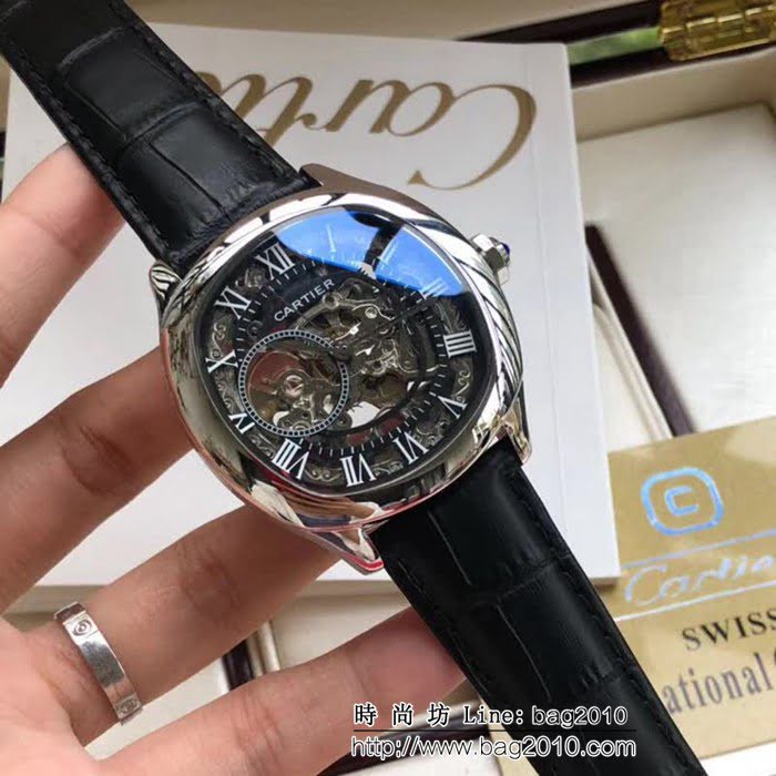 CARTIER卡地亞 最新設計鏤空新品 精品男士腕表 WSS2577